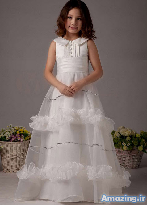 مدل لباس مجلسی و لباس عروس پرنسسی بچه گانه دخترانه 