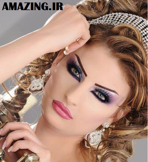 مدل آرایش صورت عروس ایرانی جدید